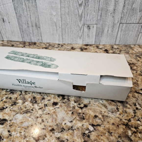 Dept 56 Flexible Autumn Hedges Set of 2 in box  Retired Collectible Holiday 1998 - Picture 3 of 15
